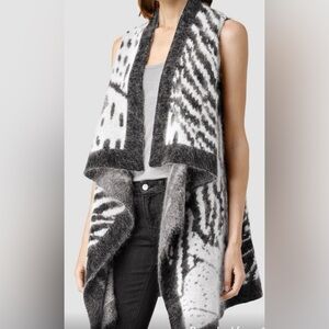 All Saints Sweater Vest - Animal Print